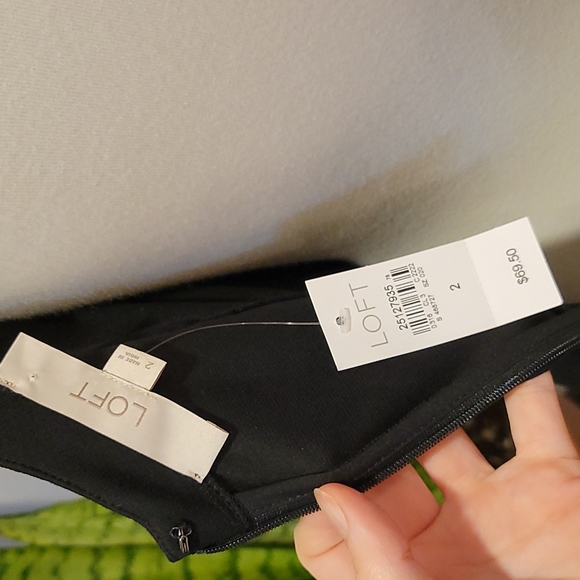 NWT Loft Perfect Little Black Dress - Picture 5 of 6
